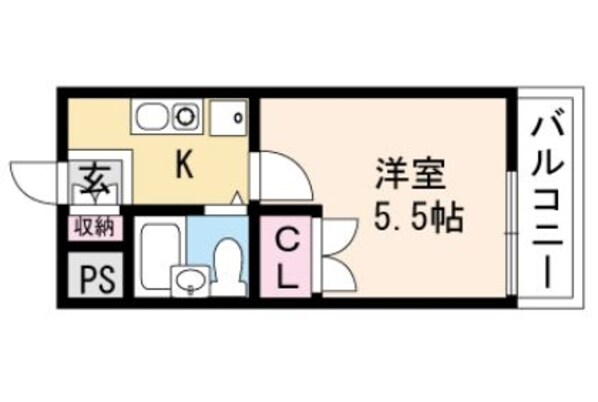 レリーサ真上の物件間取画像